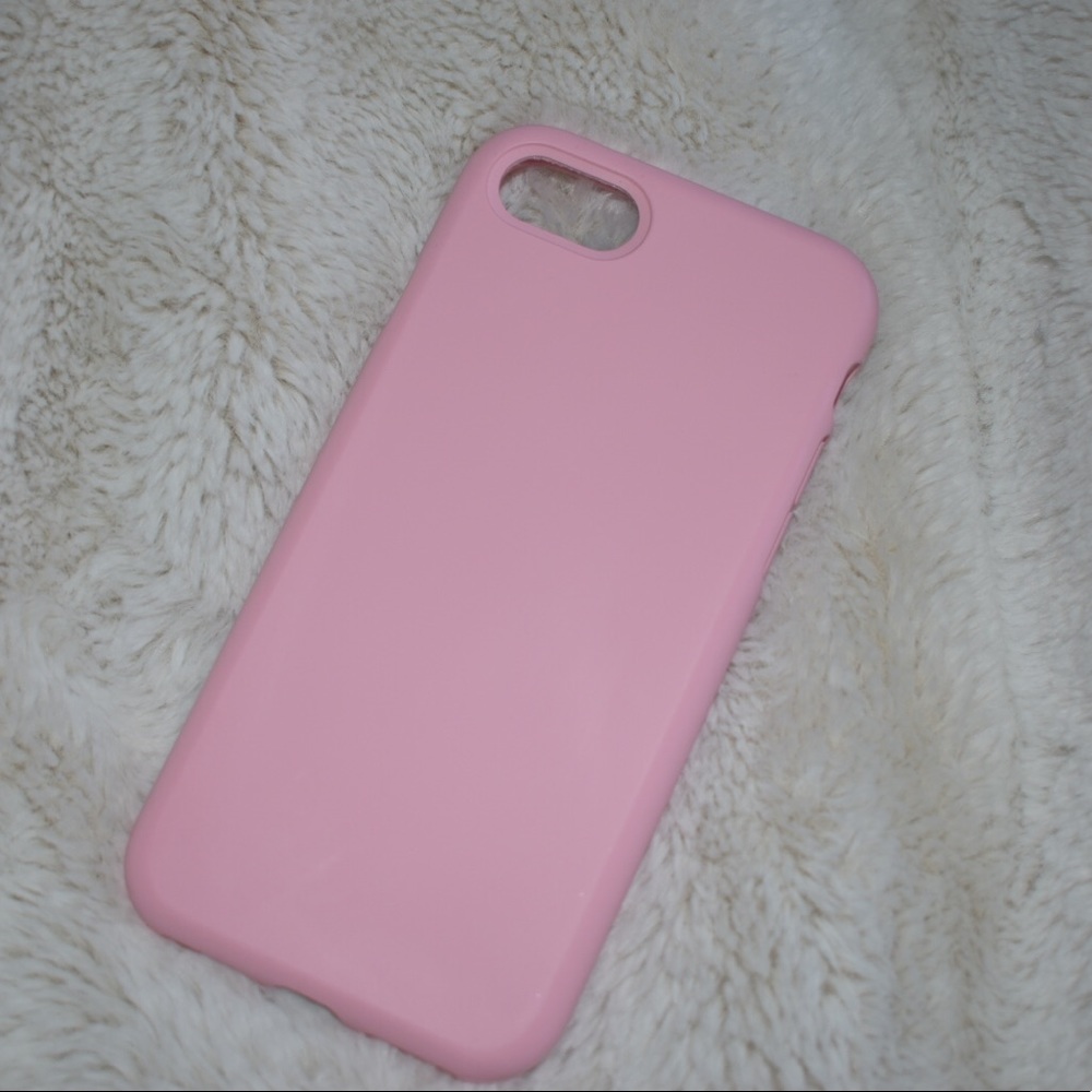 Pink Silicone Iphone 7/8 Case